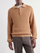 Stòffa - Ribbed Foxfibre® Cotton Sweater - Brown