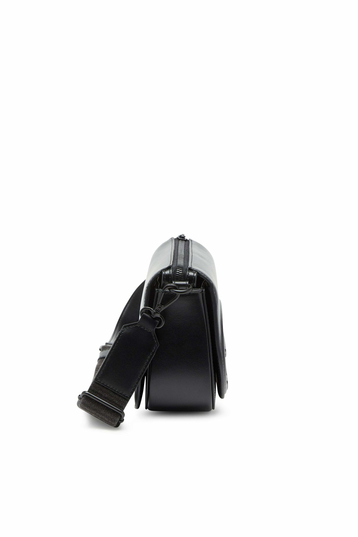 Diesel 1DR-Camera bag in premium leather - Crossbody Bags - Unisex - Black