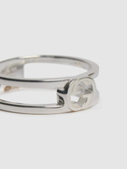 GUCCI Interlocking Sterling Silver Ring