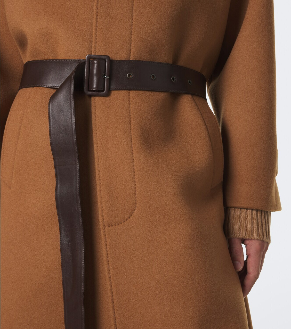 Saint Laurent Belted wool coat