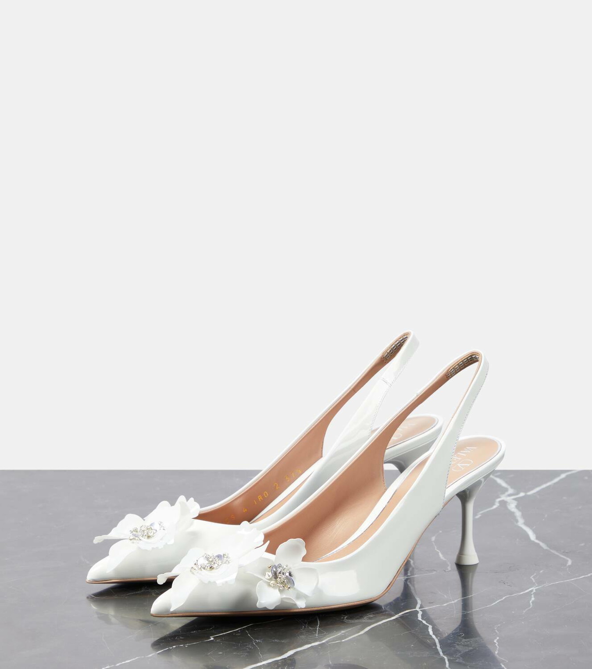 Valentino Garavani Archive Wildflower patent leather slingback