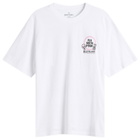 Edwin Men's Ramen Pink TS in White