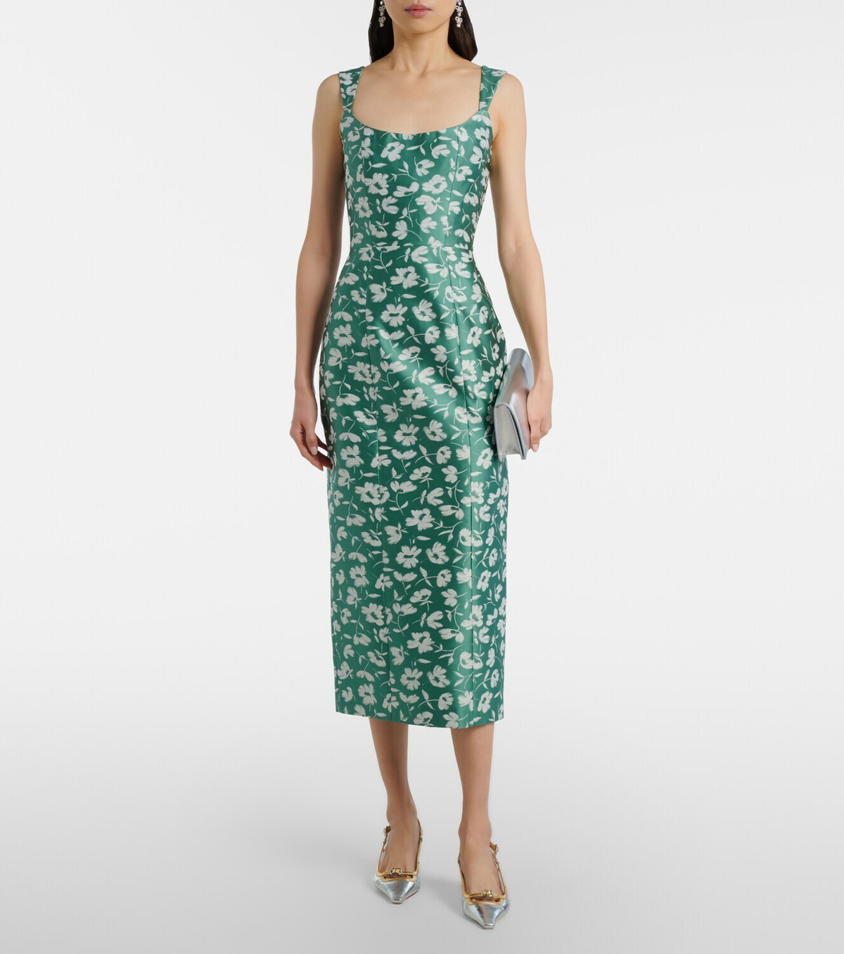 Markarian Numa brocade midi dress