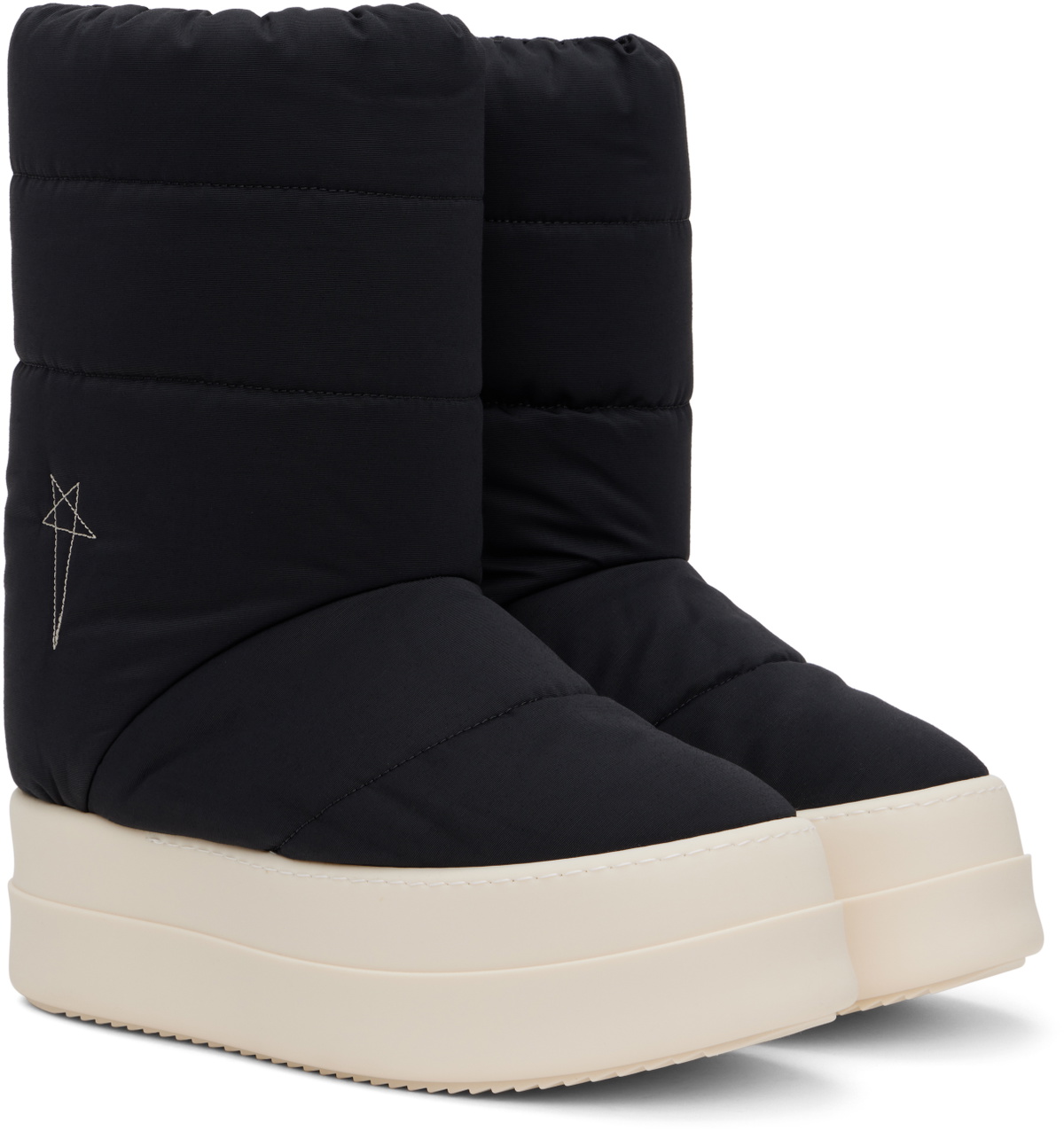 Rick Owens DRKSHDW Black Porterville Mega Bumper Lunar Boots