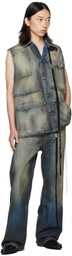 Ann Demeulemeester Blue Maks Sleeveless Denim Field Jacket