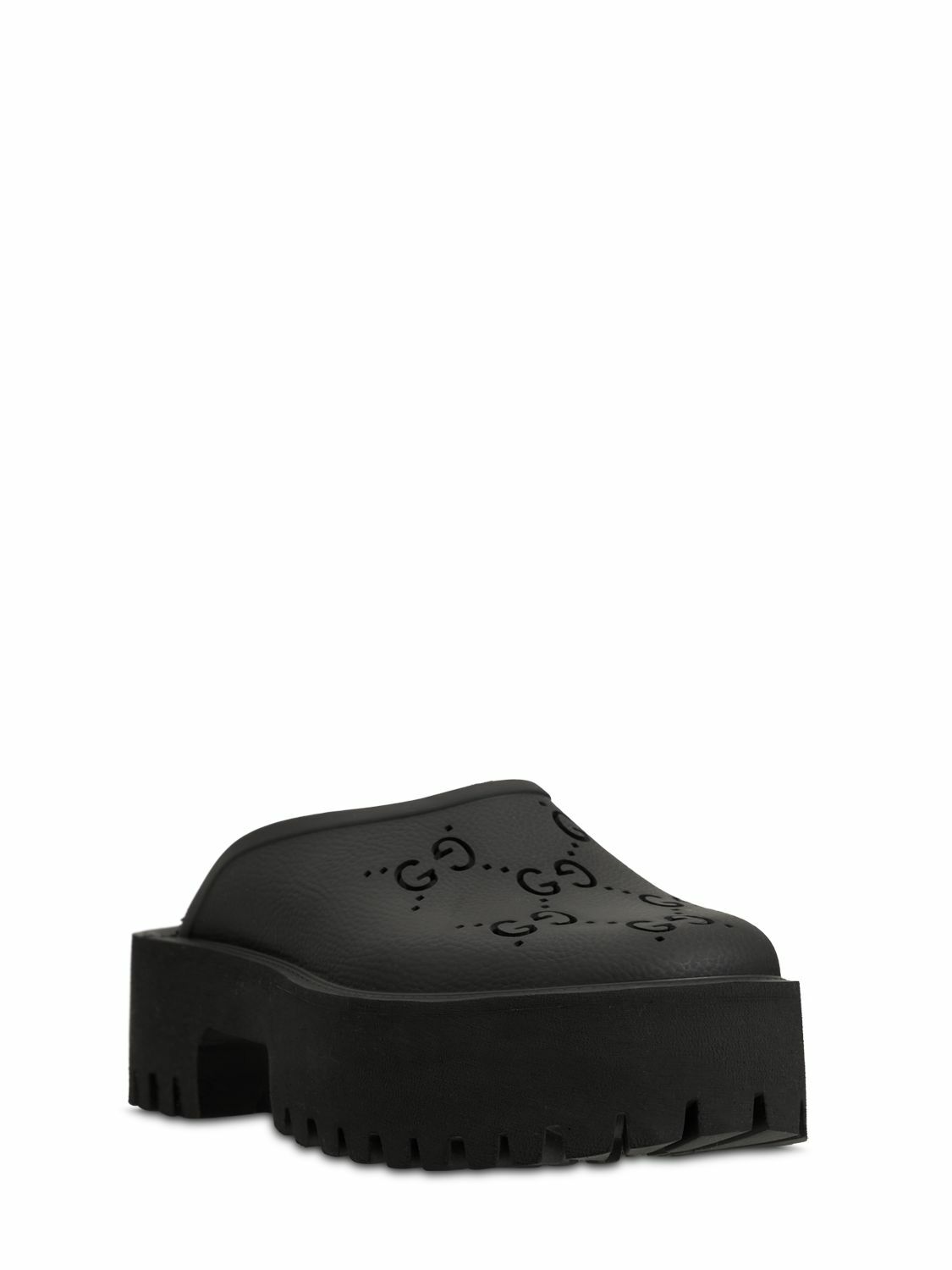 GUCCI - 55mm Elea Perforated G Platform Sandals Gucci
