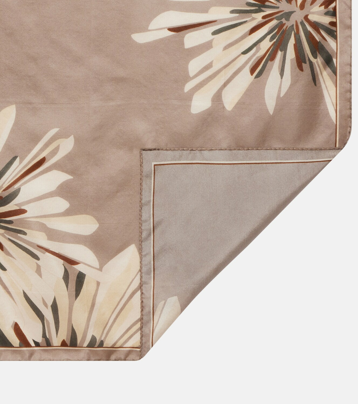 Brunello Cucinelli Floral silk twill scarf