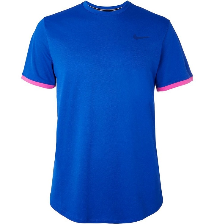 Photo: Nike Tennis - NikeCourt Dri-FIT Tennis T-Shirt - Men - Blue
