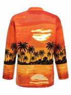 Alanui Kerala Sunset Drop Shoulder Intarsia Knit Cardigan