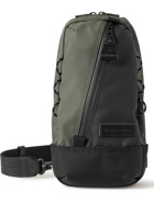 Master-Piece - Slick Canvas and Leather-Trimmed CORDURA Sling Backpack