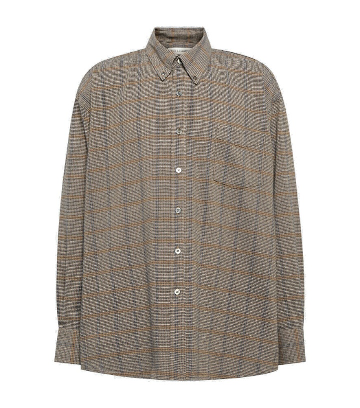 Photo: Our Legacy - Borrowed BD checked cotton-blend shirt