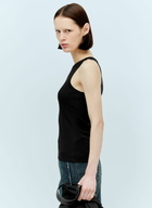 GANNI Soft Cotton Rib Tank Top