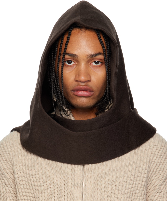 Photo: colbo Brown Head Wrap Hooded Scarf