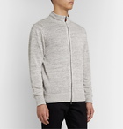 Inis Meáin - Washed-Linen Zip-Up Cardigan - Gray