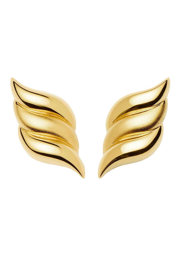 Photo: Missoma Savi Signature Oversized Stud Earrings - Gold - One Size