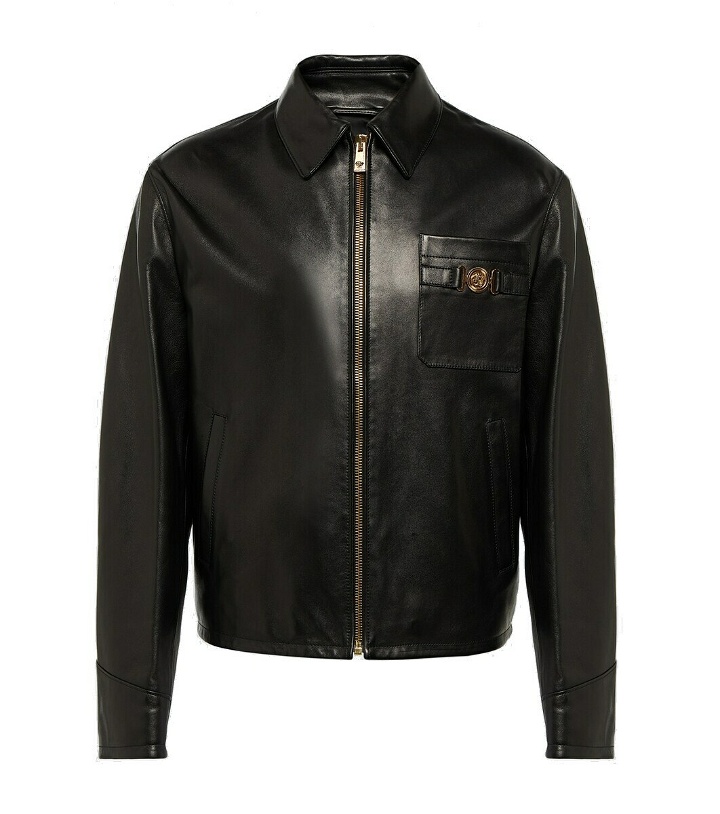 Photo: Versace Blouson leather jacket
