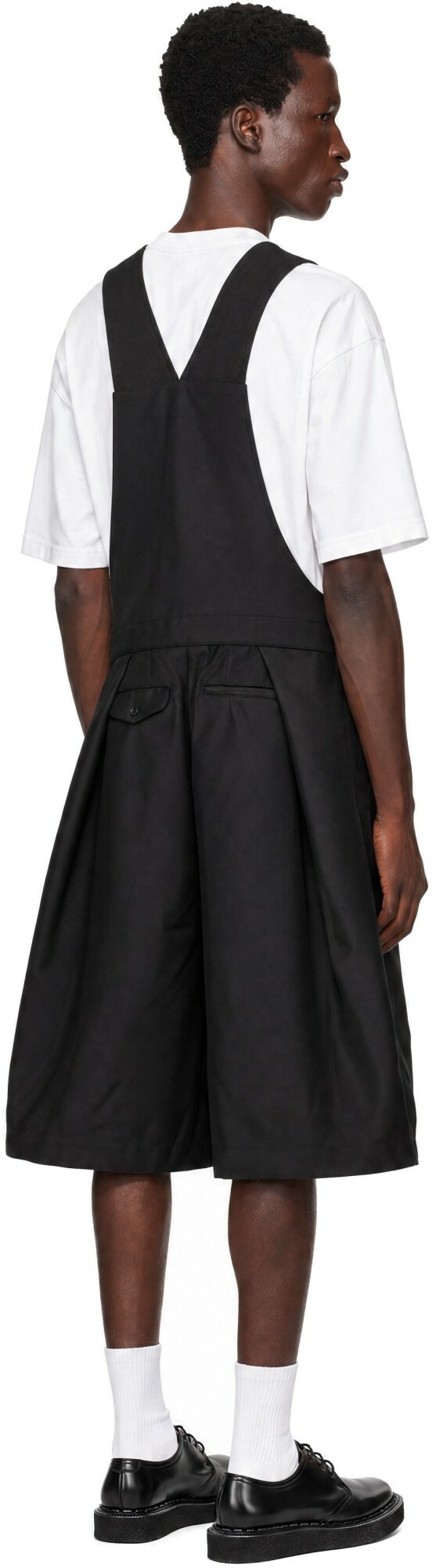 Comme des Garçons Homme Plus Black Dobbycloth Romper