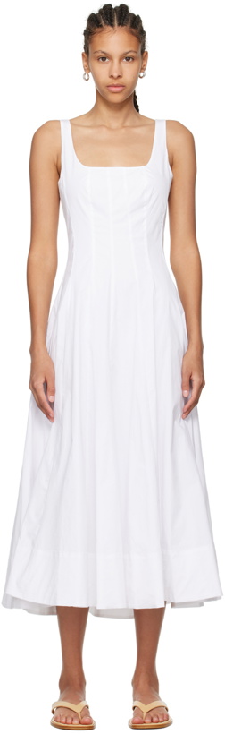 Photo: Staud White Wells Midi Dress