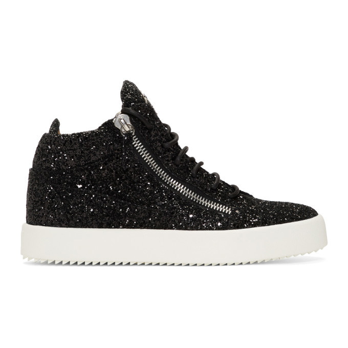 Photo: Giuseppe Zanotti Black Glitter Kriss Sneakers