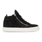 Giuseppe Zanotti Black Glitter Kriss Sneakers