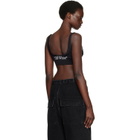 Off-White Black 'Off' Stamp Seamless Sport Bra