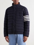Thom Browne - Striped Quilted Ripstop Down Jacket - Blue
