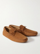 Tod's - Gommino Suede Driving Shoes - Brown