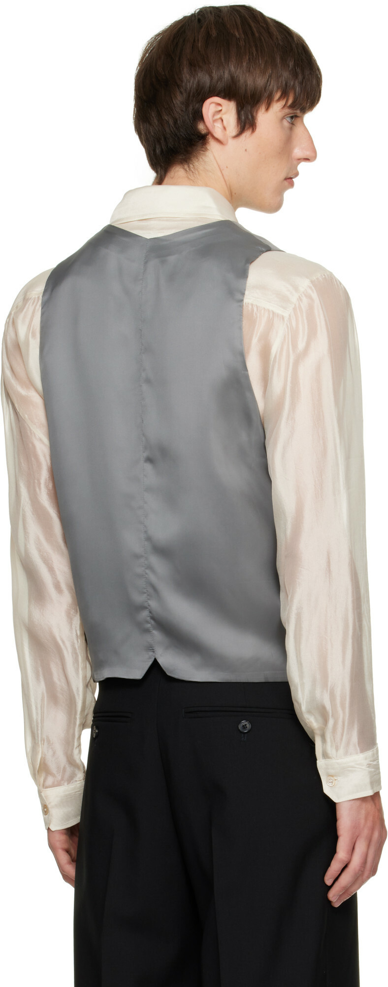 SOSHIOTSUKI Gray Last Button Vest