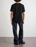 McQueen - Printed Cotton-Jersey T-Shirt - Black