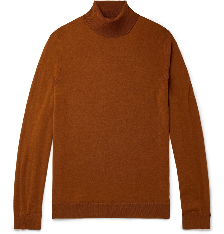 Photo: NN07 - Richard Wool Rollneck Sweater - Brown