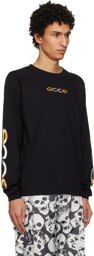 GCDS Black Reflective Long Sleeve T-Shirt