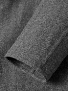 Dunhill - Unstructured Double-Faced Herringbone Wool Car Coat - Gray