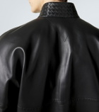 Bottega Veneta Intrecciato leather blouson jacket