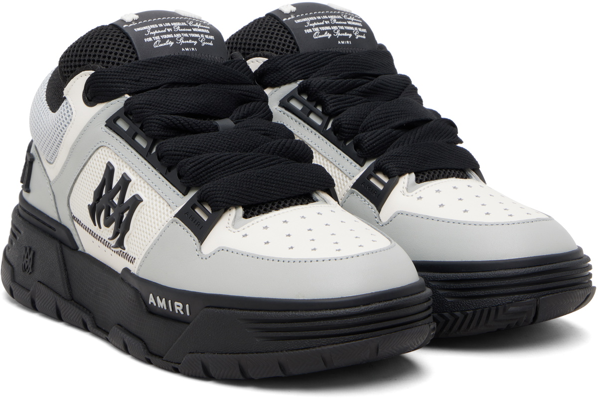 AMIRI White & Gray MA Patch MA-1 Sneakers