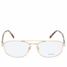 Prada Eyewear Men's A56V Optical Glasses in Gold 