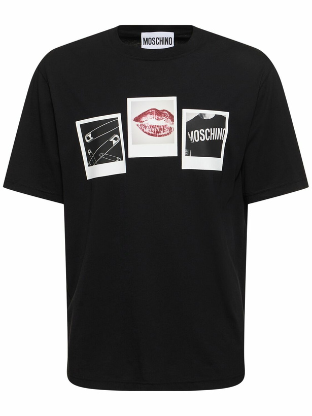 Photo: MOSCHINO Archive Graphics Polaroid T-shirt