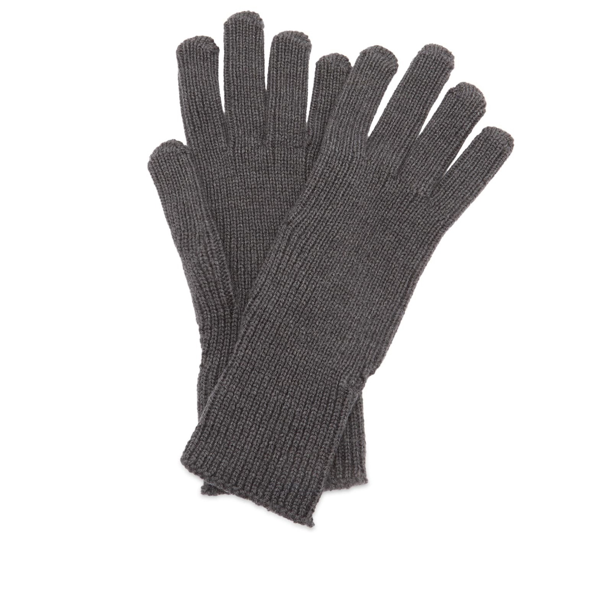 Moncler Men's Wool Gloves in Grey