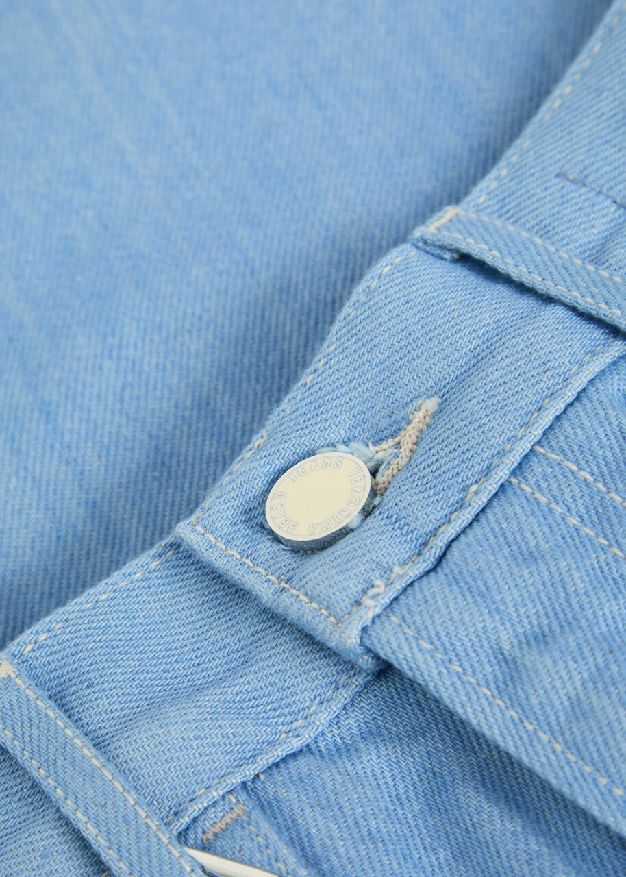 Veronica Beard Crosbie Wide-leg Jeans Light Blue