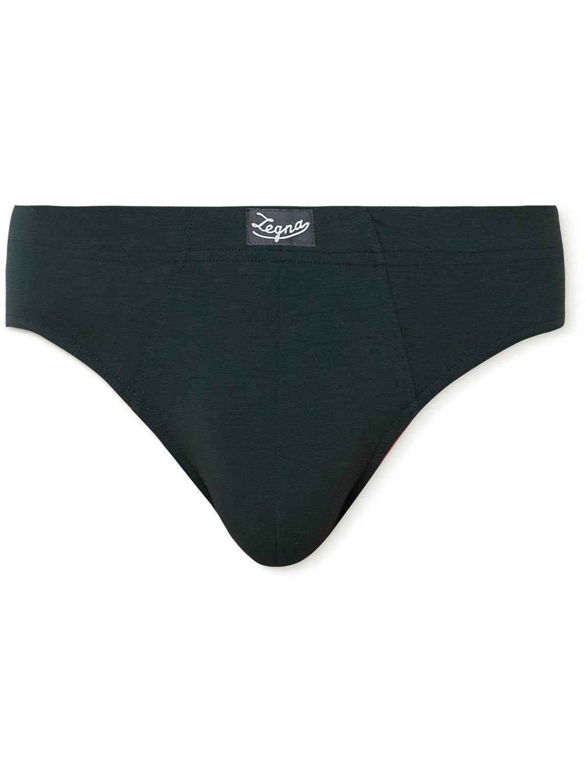 Ermenegildo Zegna Underwear Black Stretch L Cotton Midi Brief 2 Pack - Tie  Deals