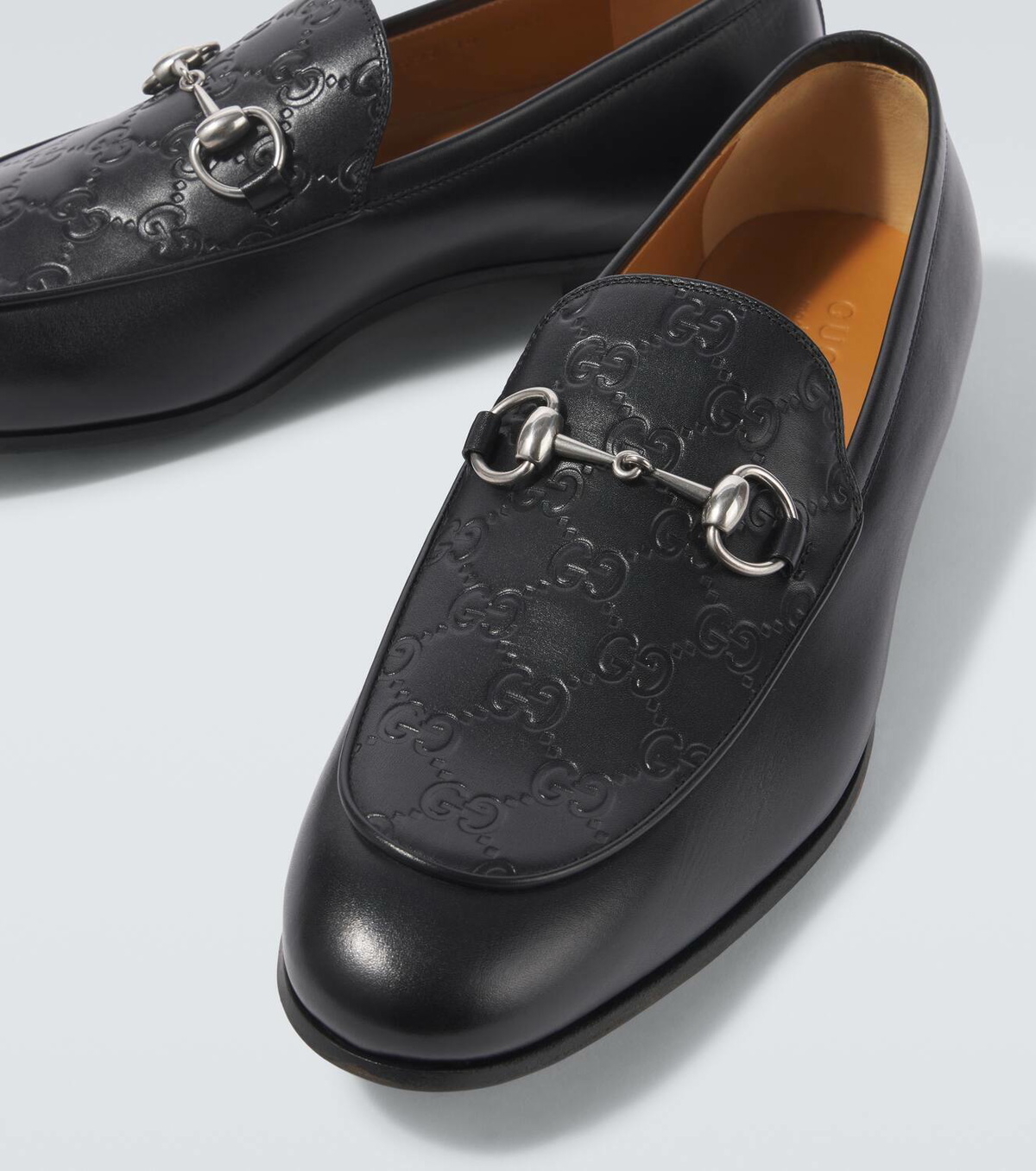 Gucci Horsebit GG debossed leather loafers Gucci display picture 3