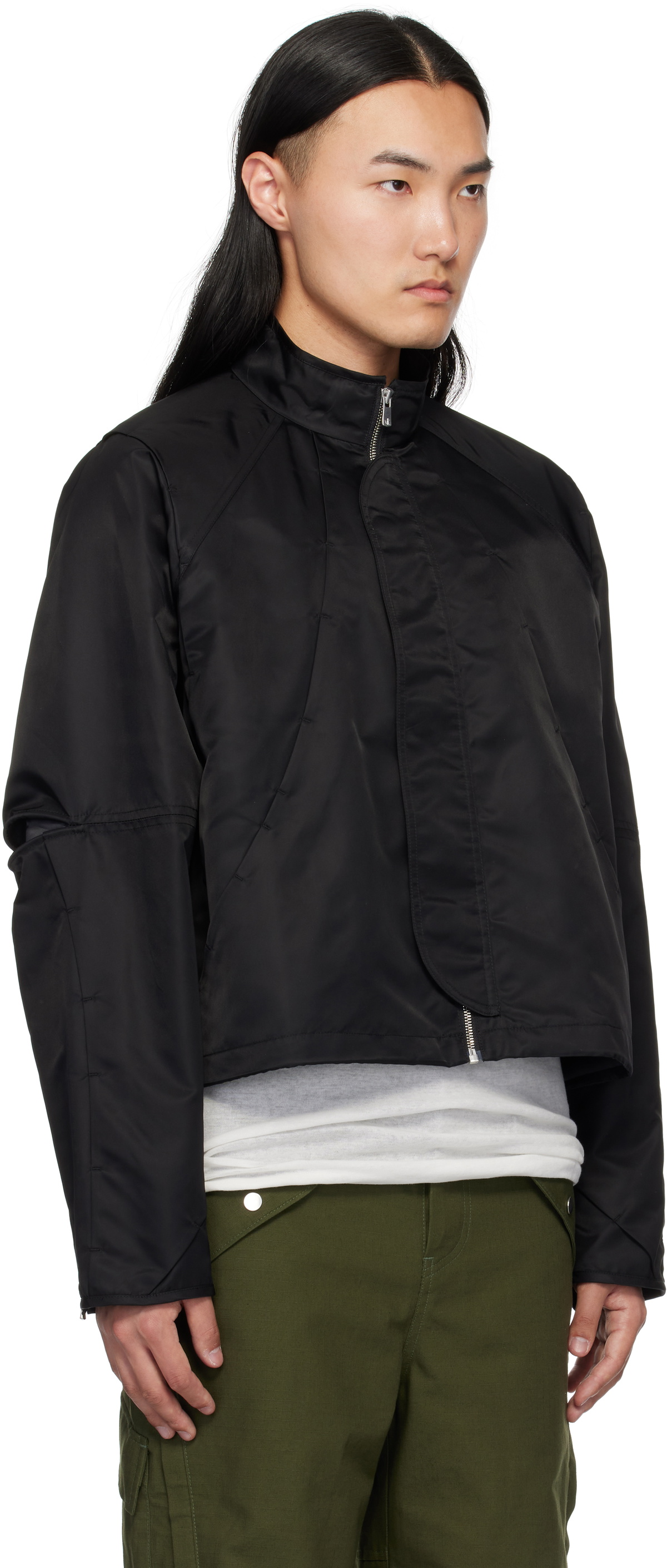 FFFPOSTALSERVICE Black Hooded Parachute Jacket FFFPOSTALSERVICE