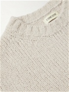 De Bonne Facture - Slim-Fit Wool Bouclé Sweater - Neutrals