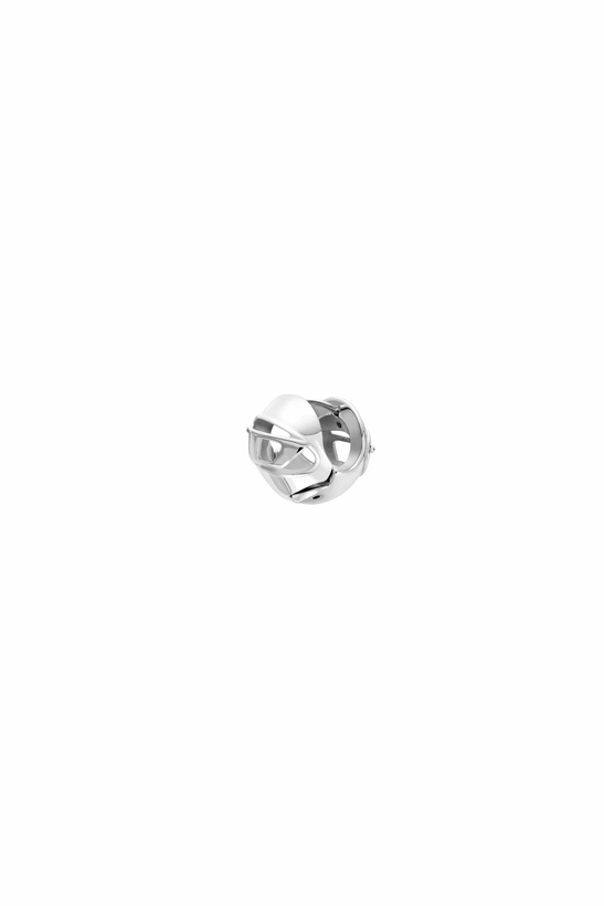 Photo: Diesel Stainless Steel Hoop Earring - Earrings - Unisex - Silver