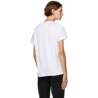 Alexander McQueen White Graffiti Logo Print T-Shirt