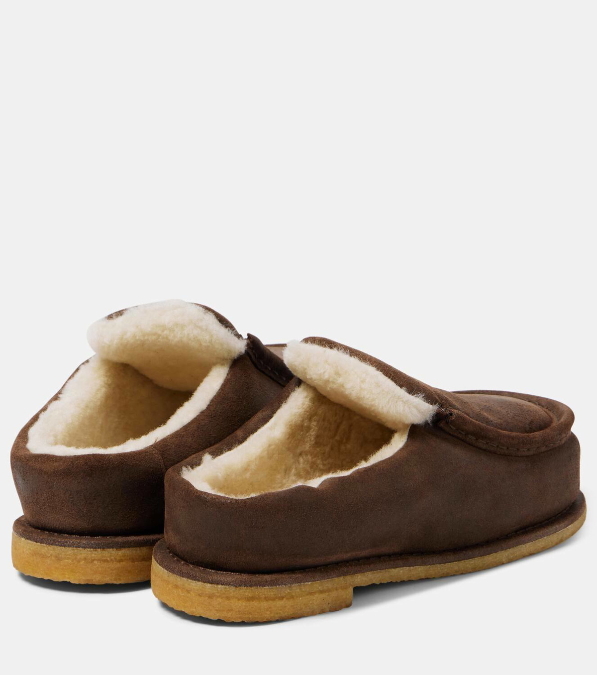 JW Anderson Shearling Mules J.W. Anderson Chain Shearling Mules - Black|ANW35004B16005 main image 3