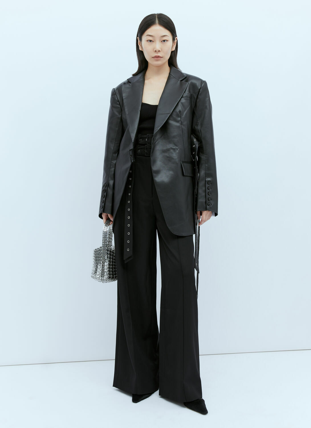 Rokh Rib Bustier With Detached Sleeves