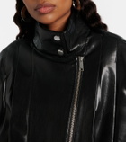 Self-Portrait Belted biker jacket