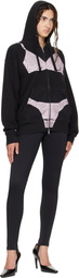 VAQUERA Black Trompe L'Oeil Hoodie
