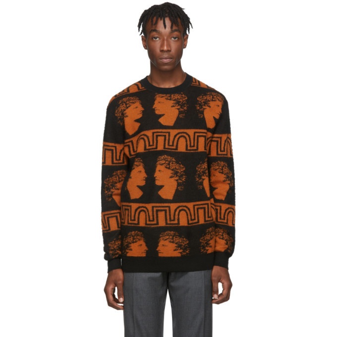 Photo: Tiger of Sweden Jeans Black and Orange Pierre Sweater