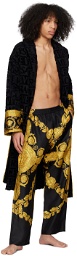 Versace Underwear Black Maschera Baroque Pyjama Pants